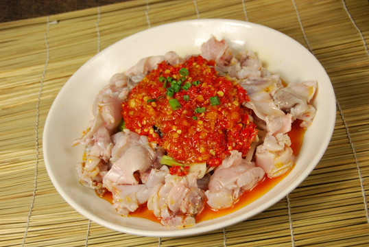 剁椒蒸石鸡
