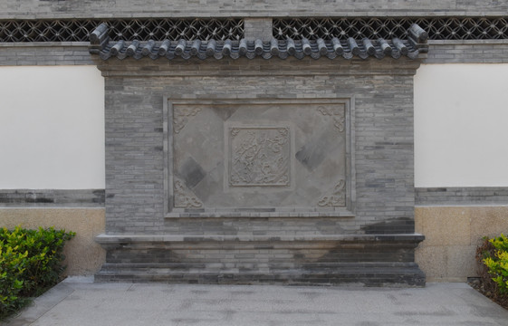 中式别墅影壁墙