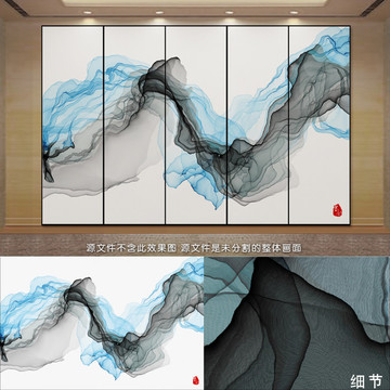 新中式抽象意境水墨画 禅境