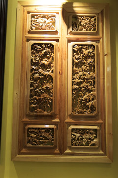 大理电影博物馆 木雕窗户