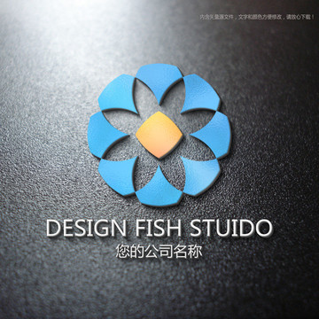 金融logo 莲花标志