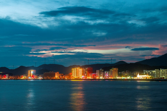 海滨夕阳 海边晚霞 海上日落