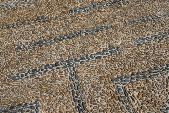 鹅卵石路面地面素材 石头肌理