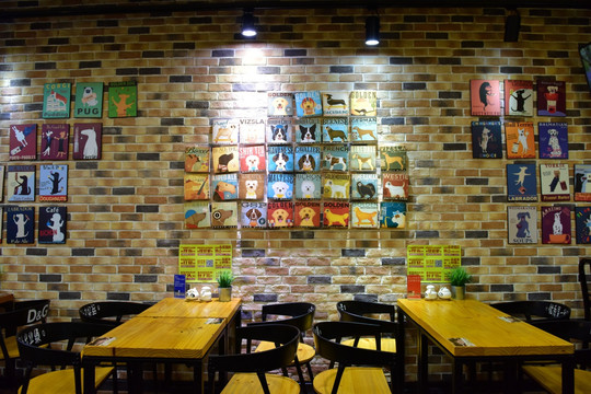 餐厅照片墙