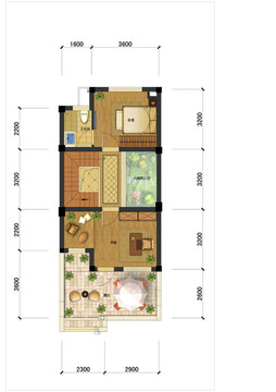 PSD住宅户型图