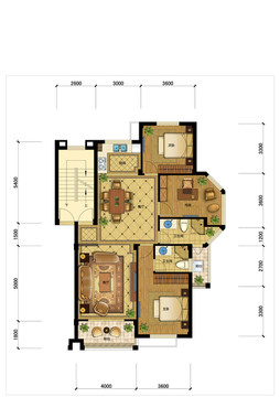 PSD分层住宅高端户型图