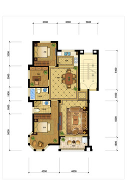 PSD分层住宅高端户型图