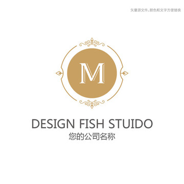 m字母logo 烘焙点标志