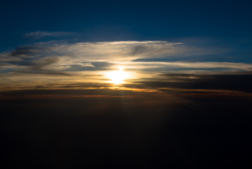 天空 夕阳 晚霞