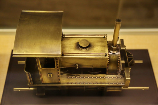 英国0号蒸汽火车铜制模型