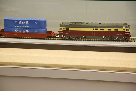 火车集装箱货车编组模型