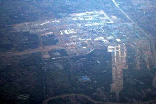 俯瞰建设中的北京新机场