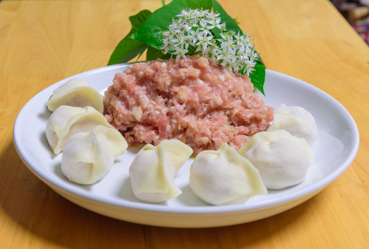 手工肉馅水饺