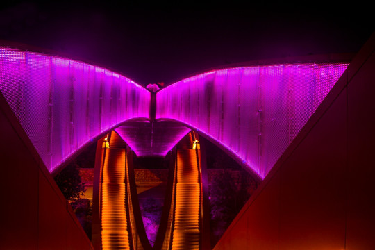 梅溪湖中国结步行桥