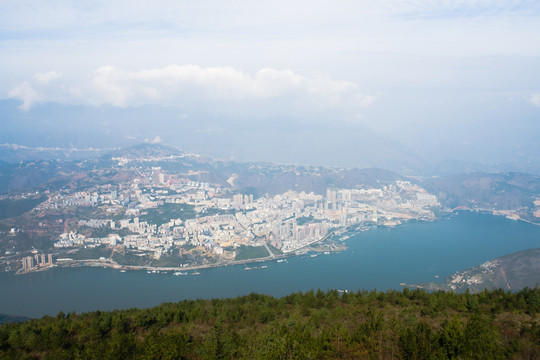 巫山县城全貌