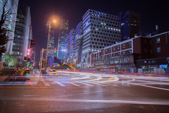 光华路夜景