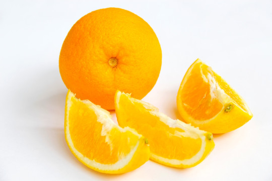 静物鲜美橙子