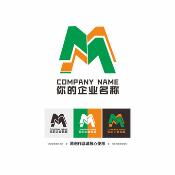 M字母 塔 logo