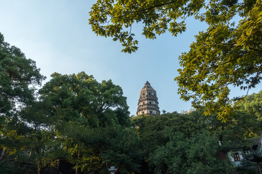 苏州 虎丘山 虎丘塔