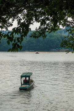 惠州西湖的游船