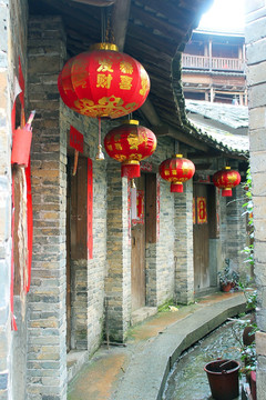 福建客家土楼灯笼