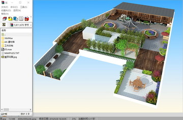 屋顶花园3d模型