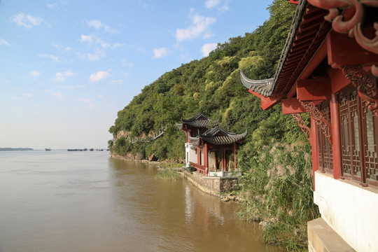 采石矶 马鞍山 长江 三台寺