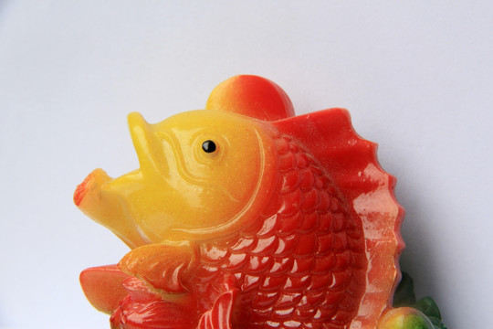 红鲤鱼 茶宠 红鱼 工艺品