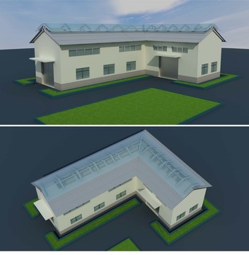厂房 仓库 房屋 3D模型