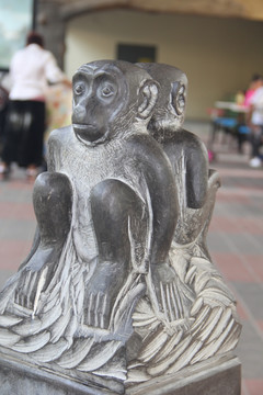石雕猴子