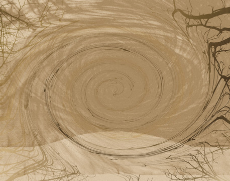 装饰画 无框画 金色印象画