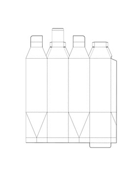 特殊盒形展开冲模线 异形106