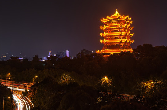 黄鹤楼夜景