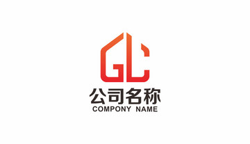 字母GL logo