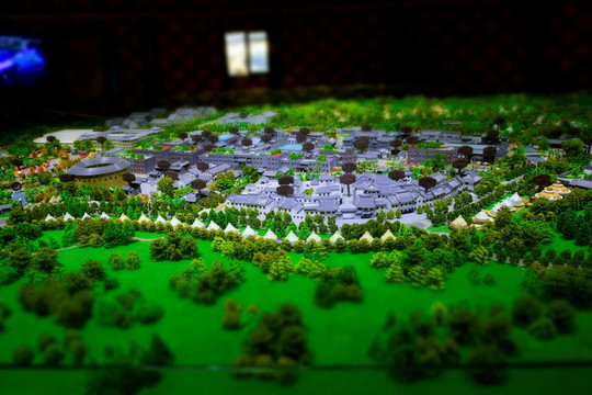 康镇景观模型