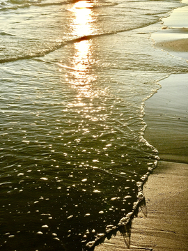日落金色海滩