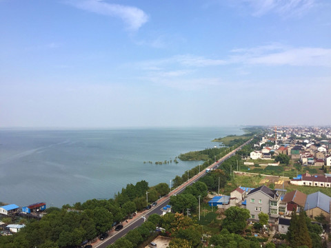 太湖吴江地区沿岸风光