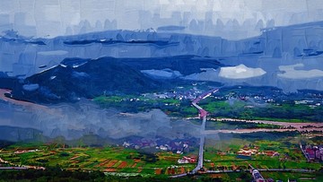 风景画 乡村油画