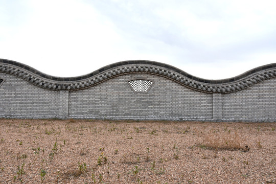古建筑圆形围墙