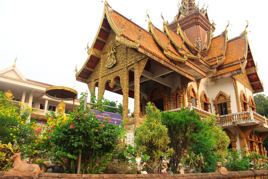 布帕兰寺 小木造僧院 泰国寺庙