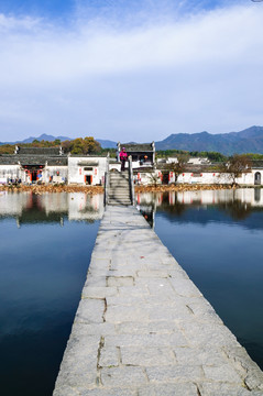 宏村前湖风景