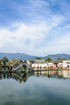 宏村前湖风景