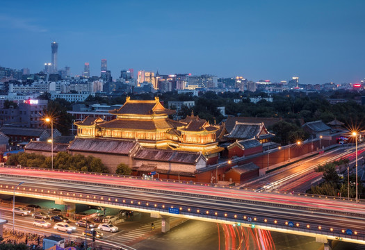 北京雍和宫夜景