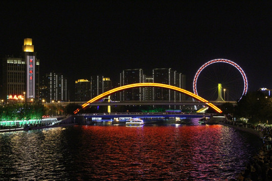 海河夜景