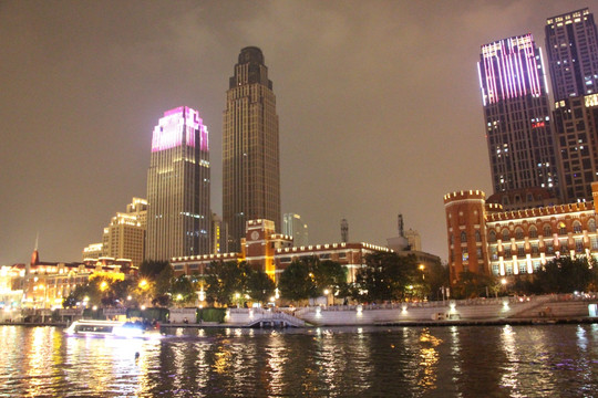 海河夜景