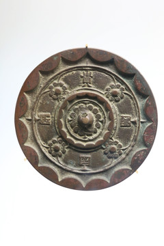 唐朝文字花卉纹铜镜