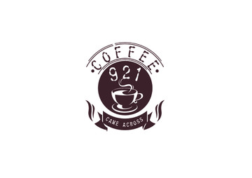 921就爱你咖啡店logo设计