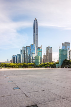 深圳市中心的摩天大楼