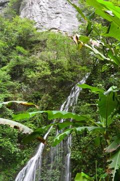 高山流水 山涧泉水瀑布