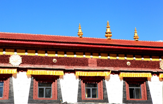 藏族民居 屋檐